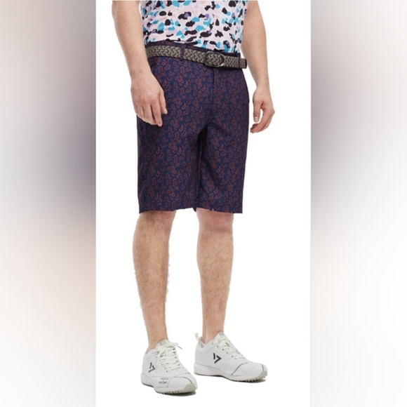 Maelreg NWT Brick Paisley Performance Shorts Size 40 - Picture 1 of 8